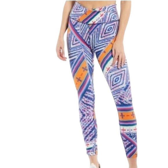 Free People Movement Ashford High Rise Lose Control Leggings in Ski Combo - Picture 1 of 16